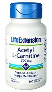 Acetyl-L-Carnitine (500 mg, 100 vcaps)* Life Extension